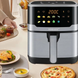 Аэрофритюрница Sokany SK 10085 2200 W Аэрогриль безмасляная мультипечь для приготовления без масла 12л с сенсорным управлением