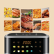 Аэрофритюрница Sokany SK 10085 2200 W Аэрогриль безмасляная мультипечь для приготовления без масла 12л с сенсорным управлением