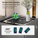 Тумба YJXF01 из экокожи с LED подстветкой, USB, датчик движения, беспроводная зарядка, Bluetooth-аудио Белая 50х40х47см