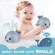 Іграшки для ванної для дітей "Кіт фонтан" Mini Whale Fountain плаваючі іграшки для купання малюків, серый