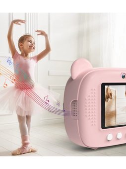 Детская цифровая фотокамера мгновенной печати с термопринтером M&A-2000 розовый