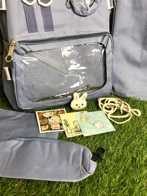 Школьный рюкзак 4 в1 для подростков/Портфель в школу для подростков Синий