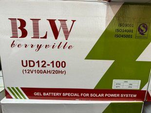 Гелевий тяговий акумулятор BLW 12V 100ah GEL