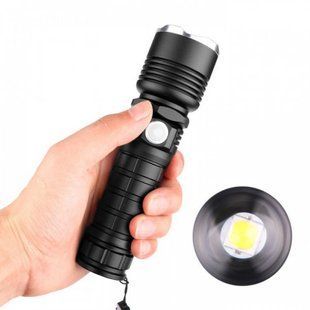 Ліхтар Bailong P57- HP50 тактичний супер-потужний ZOOM, USB зарядка, Черный