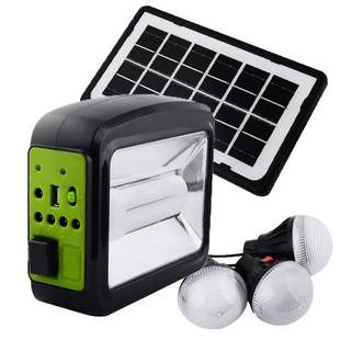 Кемпинговый LED светильник Cclamp CL-01 4W + солнечная панель + 3 лампочки + Power Bank