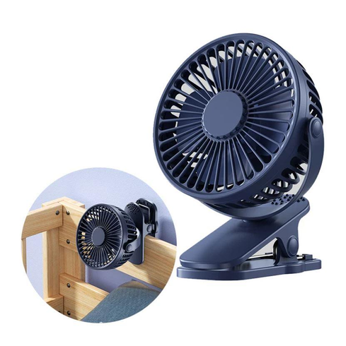 Вентилятор акумуляторний FAN-AF01 з USB з прищіпкою 3 швидкості, 360 градусів