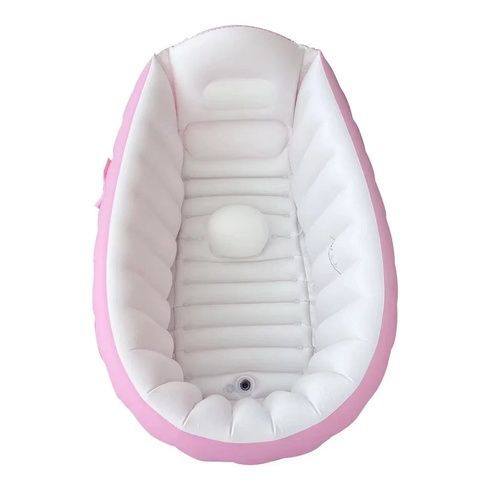 Дитяча Надувна ванна з насосом Intime Baby Bath Tub З народження, Рожева