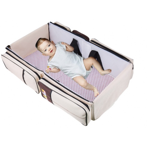 Коробка в плохом состоянии Дорожная походная сумка с детской кроваткой Ganen baby bed and bag