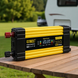 Автомобильный инвертор Желтый / Преобразователь напряжения с 12-220V, 1000Вт, 2хUSB