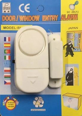 Дверна та віконна бездротова сигналізація з магнітним датчиком Door/Window Entry Alarm RL-9805