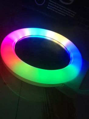 Кільцева селфі-лампа з дзеркалом Selfie Ring Light для планшета, телефону, Разноцветный