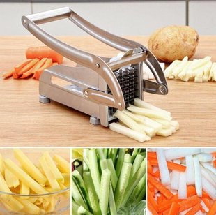 Картофелерезка для нарезания картофеля фри Potato Chipper, Серебристый