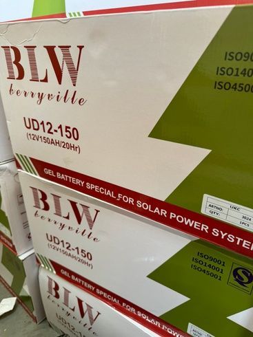 Гелевий тяговий акумулятор BLW 12V 150ah GEL