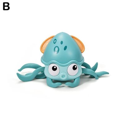 Детская развивающая игрушка Move Sprayed Octopus Милая занимательная интерактивная игрушка каталка Осьминожка, Разноцветный