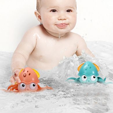 Дитяча розвиваюча іграшка Move Sprayed Octopus Мила цікава інтерактивна іграшка каталка Восьминіжка, Разноцветный