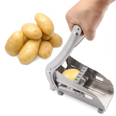Картофелерезка для нарезания картофеля фри Potato Chipper, Серебристый