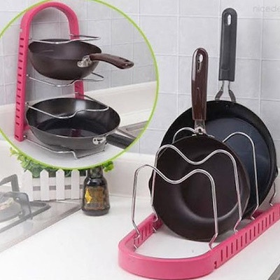 Стійка для сковорідок Frying pan rack color