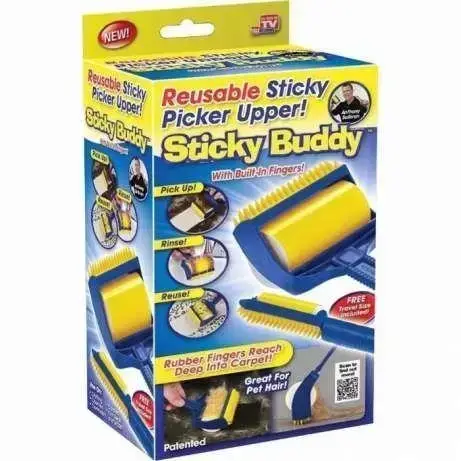 Липкий валик для уборки Sticky Buddy