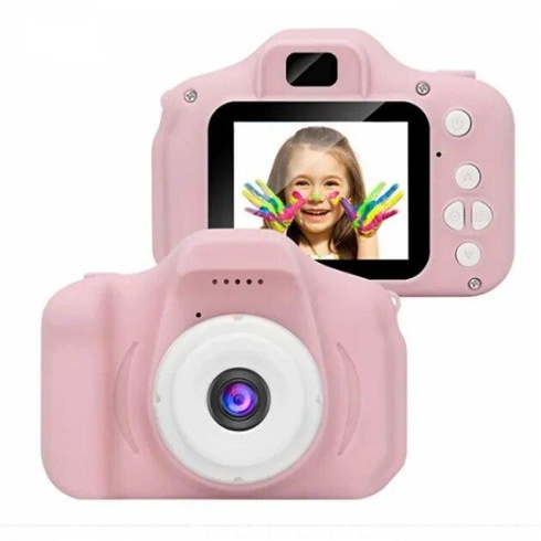 Дитячий цифровий фотоапарат з дисплеєм GM14 Рожевий