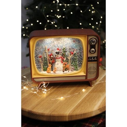 Новогодний ночник Ретро телевизор WDL-24034B XMAS