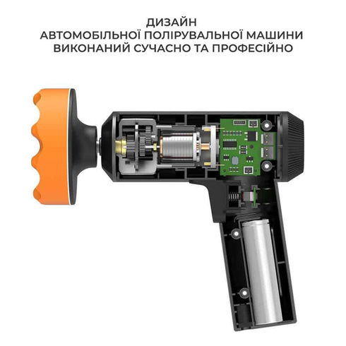 Ручна машина для полірування Lesko LY-02 для авто акумуляторна для полірування чищення машини 3 диска USB