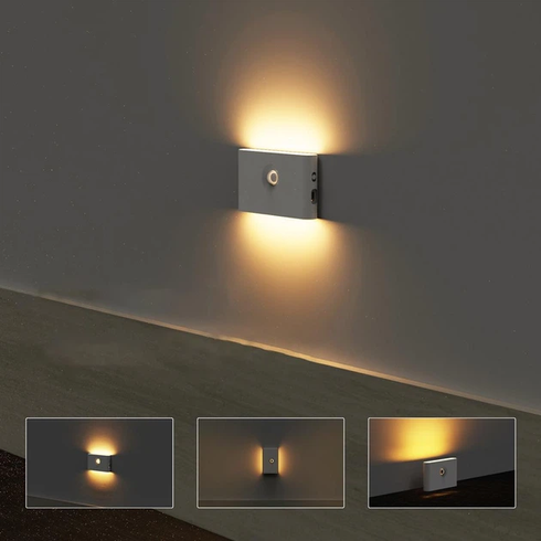 Светильник аккумуляторный с датчиком движения без монтажа Smart Induction lamp AND HA-182 белый