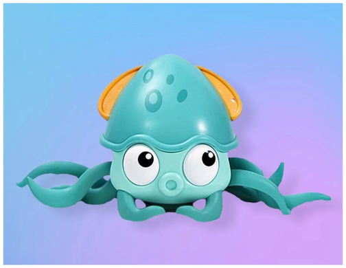 Детская развивающая игрушка Move Sprayed Octopus Милая занимательная интерактивная игрушка каталка Осьминожка, Разноцветный