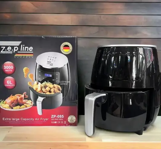 З дефектом Фритюрниця електрична безмасляна. Аеро-фрітюрниця на 6 л Zepline ZP-085 3000W LED дисплей