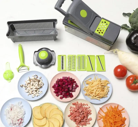 Многофункциональная овощерезка Safe slice mandoline 16 в 1