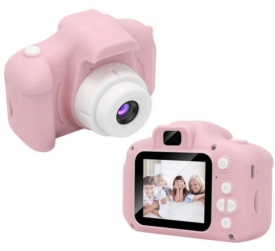 Детский цифровой фотоаппарат с дисплеем GM14 Розовый