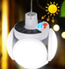 Аккумуляторный светодиодный светильник СОЛНЕЧНАЯ БАТАРЕЯ кемпинг лампа фонарь BL-2029 (Заряд от USB или дневного света), Белый