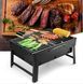 Портативний гриль TL-372 барбекю BBQ Grill Portable складний переносний мангал для дому дачі та туризму, Черный