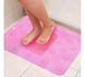 Силиконовый массажный коврик для массажа ног и чистки стоп MASSAGE BATH MAT с креплением на присосках на пол, в ванную, душ Розовый, Розовый