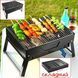 Портативний гриль TL-372 барбекю BBQ Grill Portable складний переносний мангал для дому дачі та туризму, Черный