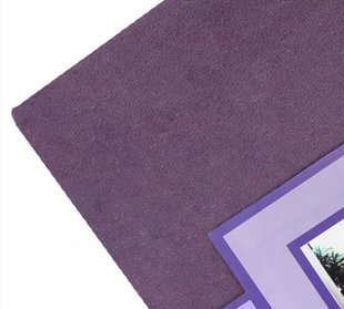 фиолетовый Простынь махровая на резинке Anisa с наволочками (160х200+30 см)