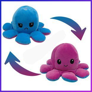 Мягкая игрушка Fancy Осьминог-перевёртыш 20 см Фиолетовый/Синий