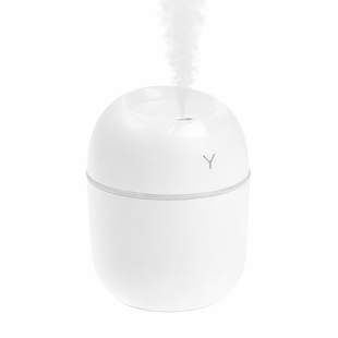 Белый Ультразвуковий міні зволожувач повітря USB Humidifier з підсвічуванням
