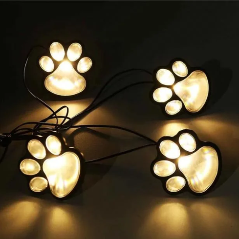 Світильник Solar Paw Print Lights на сонячній батареї