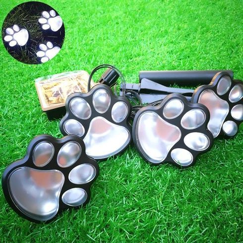 Світильник Solar Paw Print Lights на сонячній батареї