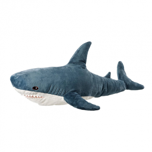 Детская мягкая плюшевая антистресс игрушка-подушка обнимашка Shark Doll "Акула"  110 см