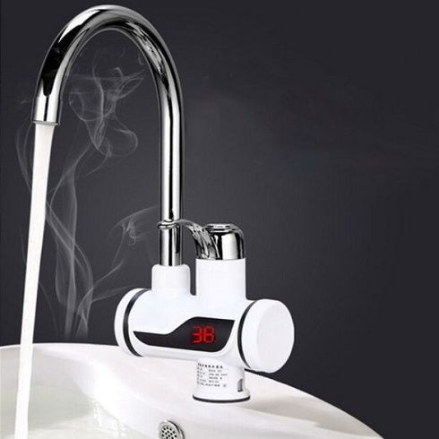 Нижнее подключение Проточный водонагреватель с LCD экраном , водонагреватель, кран нагреватель воды