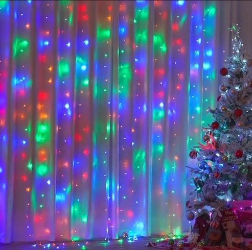 Гирлянда светодиодная Штора 160 LED 2х2м&nbsp;Мульти