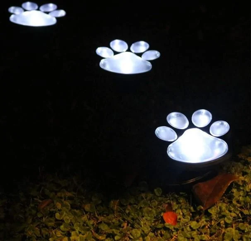 Світильник Solar Paw Print Lights на сонячній батареї