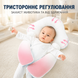 Ортопедическая подушка для новорожденных / Двусторонняя анатомическая подушка с поддержкой головы и шеи
