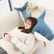 Детская мягкая плюшевая антистресс игрушка-подушка обнимашка Shark Doll "Акула" 40 см