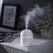 Белый Ультразвуковой мини увлажнитель воздуха USB Humidifier с подсветкой