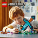 Детский конструктор Minecraft MyWorld бриллиантовый меч Майнкрафт с подсветкой 1441 деталь конструктор, Голубой