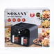 Мультипечь SOKANY SK-10008 на 10 л Аэрофритюрница с таймером и терморегулятором, Аэрогриль