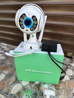 Уличная камера UKC Видеонаблюдения WIFI IP беспроводная наружная поворотная PTZ 360 с блоком питания