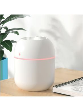 Розовый ультразвуковой мини увлажнитель воздуха USB Humidifier с подсветкой
